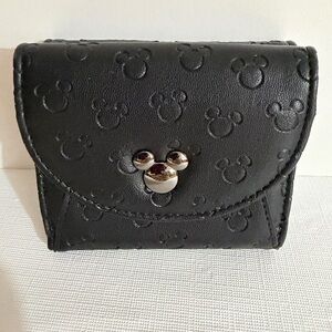 Disney Black Mickey Mouse Embossed Wallet